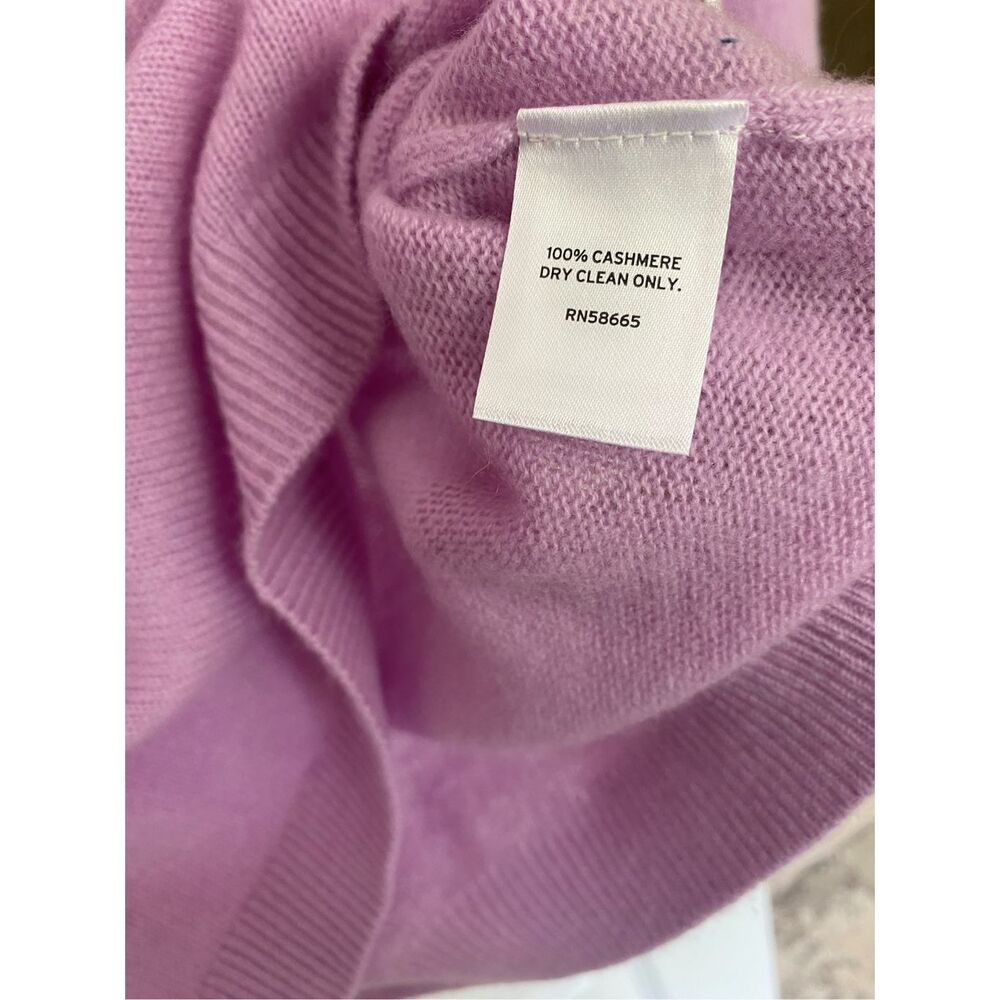Nordstrom 100% Cashmere V Neck Sweater NWT Sz S - Picture 5 of 6